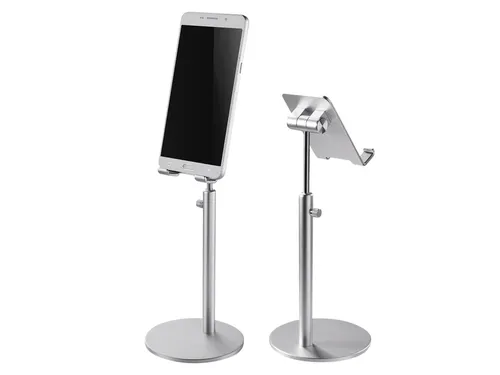 Telefoonstandaard DS10200SL1 in hoogte verstelbaar Zilver
