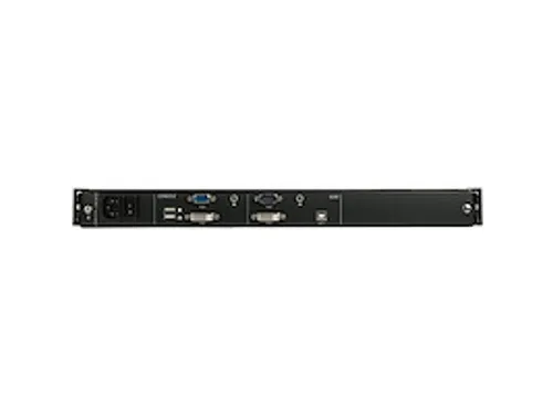 17 inch LCD KVM Console 1U Rackmount DVI VGA USB QWERTY