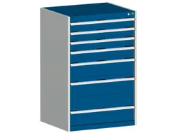 ladekast 1200x800x750mm 7laden zware lasten RAL7035 front RAL5010
