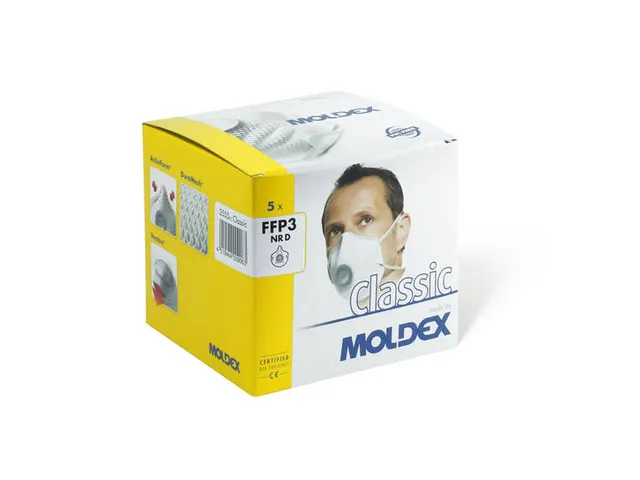Moldex stofmasker Classic FFP3 NR D Ventex Klima-ventiel 5 Stuks