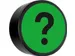 Impressiemagneet Question Mark 35mm Groen
