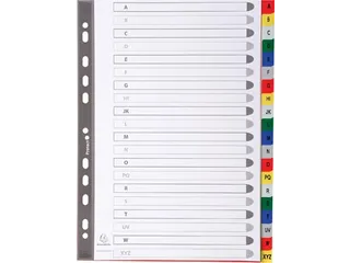 Tabbladen A4 Pp A-Z 20-delig Assorti 11-gaats - 2