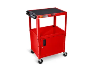 bijzetwagen,HxLxB 610-1060x610x460mm,rood,2niveau(s) - 1