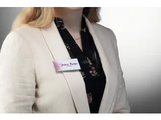 Naambadge 40x75 mm met magneet place and hold - 4