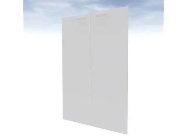 dubbele vleugeldeur v. scheidingswand 3OH HxB 1280x860mm wit