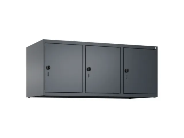 opzetkast,v. locker,3vak.,vak B 400mm,HxBxD 500x1200x500mm