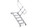 escalier industriel,estrade H 1,07m,5marches,marches P 225mm