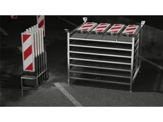 Set Flexibele Geleidebakens,5Flexibele Geleidebakens,1Transportbox - 3