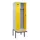 locker met bank,voor scheiding van kleding,HxBxD 2120x600x815mm,2vak