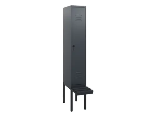 locker met bank,HxBxD 1950x300x815mm,1vak,vak B 300mm,draaigrendel