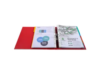 Ordner PP Prem'Touch A4maxi 80mm rood - 6