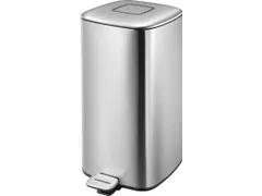 Vierkante Pedaalemmer Regent Step Bin 32 Liter Mat Rvs