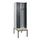 locker met bank,voor scheiding van kleding,HxBxD 2120x600x815mm,2vak