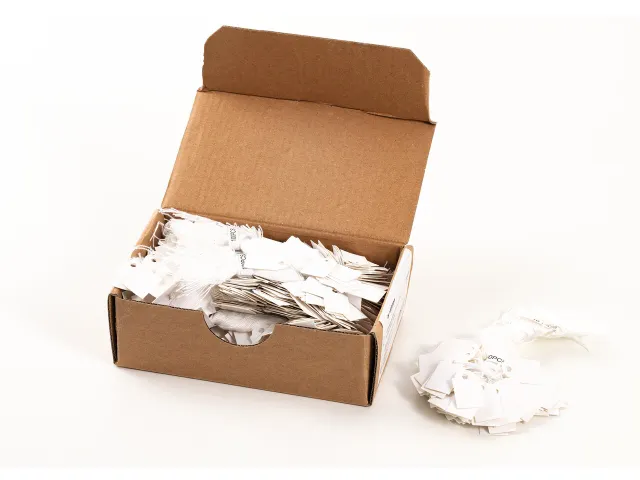 HERMA 6932 Hanglabel 15x24mm Wit karton met wit draad 1000 stuks