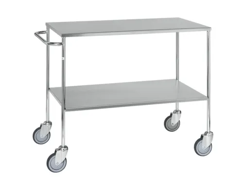 Serveerwagen,Draagverm. 200Kg,2Etage(S),Houten Legbordetage