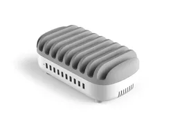 Compulocks 10PUSBDKS-UK, Vrijstaand, Grijs, Wit, Contact, 2,4 A, 100 -