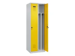 locker voor scheiding van kleding,HxBxD 1850x600x500mm,2vak