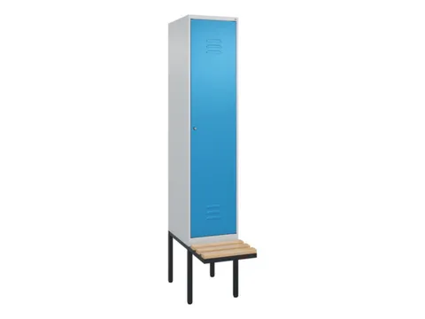 locker met bank,HxBxD 2120x400x815mm,1vak,vak B 400mm,cil.-slot