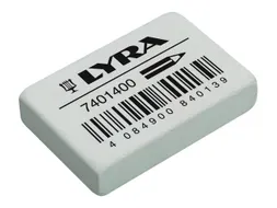 Gum LYRA India Rubber doos à 40 stuks wit