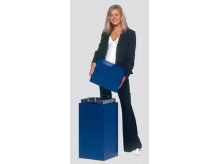 Afvalverzamelaar 76 Liter 890x380x380mm Sticker Papier Blauw - 2