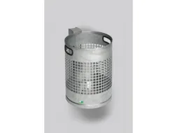 Afvalbak 30 Liter H X Ø 460x 330mm Draadgaaswand Staal Mosgroen