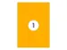Gekleurde Etiketten 210x297mm A4 Fluor Oranje 42424