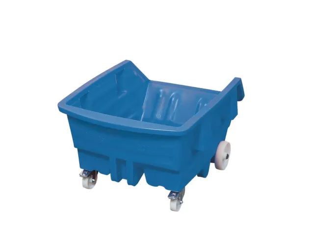 PE-kiepwagen,HxLxB 925x1560x1145mm,0,75m³,draagverm. 250kg,blauw