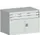 ladekast HxBxD 700x1050x650mm 2laden RAL7035 front RAL7035