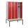 locker met bank,HxBxD 1950x1200x815mm,4vak,vak B 300mm,cilinderslot