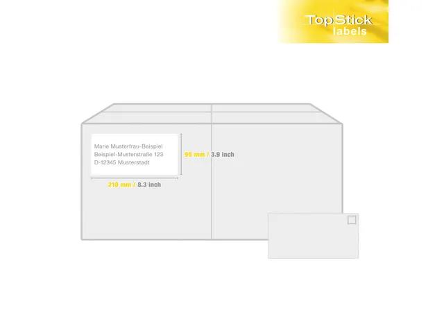 Etiketten universele labels A4 permanent 210x99mm Wit 300 stuks
