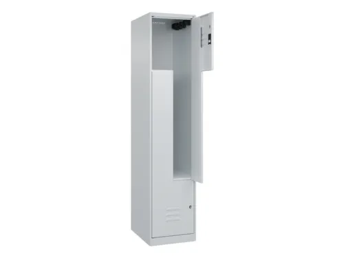 Z-garderobekast,HxBxD 1850x400x500mm,vak B 200/400mm,cil.-slot