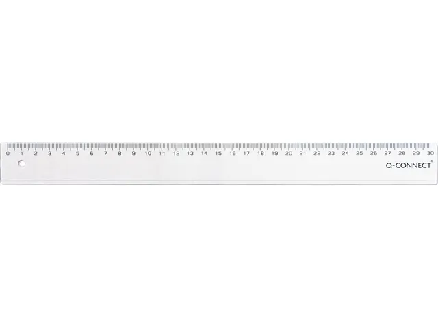 Liniaal 30 Cm Kunststof Transparant