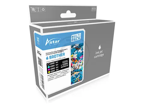 Astar Brother LC229XLVALBPDR MFCJ Inkt CMYK Rebuilt set van 4