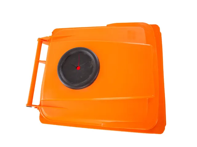 Container met rozet 240 Liter Oranje