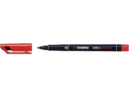 Viltstift STABILO OHpen 843/40 permanent rond medium rood