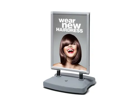 Stoepbord Windtalker City Plastic Voet A1 Zilver