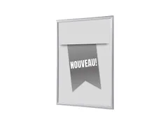 Kliklijst A1 complete set met print "NOUVEAU" Grijs