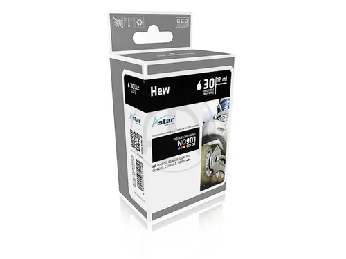 AS15458 ASTAR HP 901 OJ Inkt 3-kleuren rebuilt 360pag zonder chip 9ml