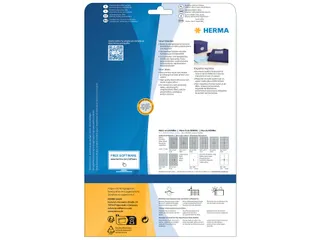 HERMA 4110 Zilver folie-etiketten A4 30,5x16,9mm Glossy 2400 stuks - 2