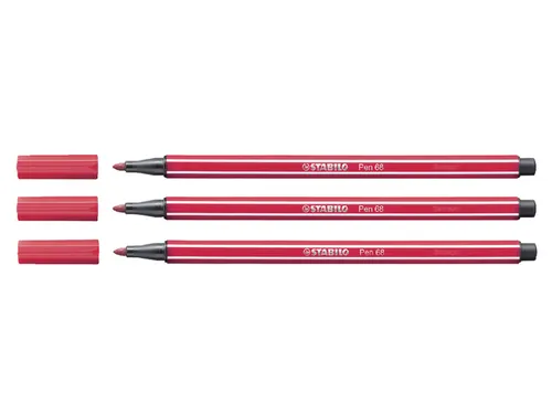 Viltstift STABILO Pen 68/50 medium donkerrood