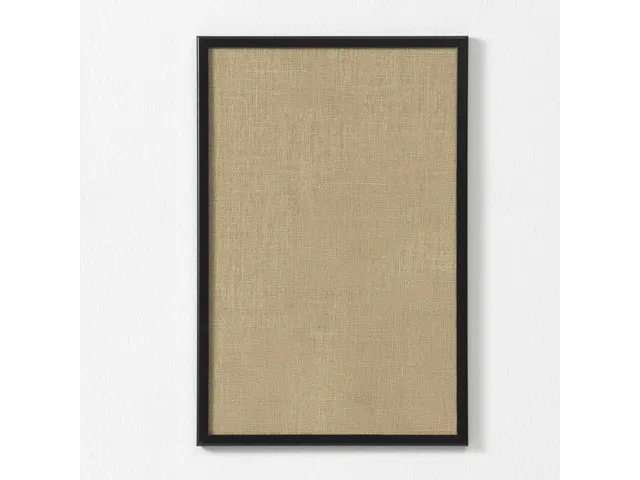 Prikbord Naga 60 x 40 cm Jute met Zwarte omlijsting