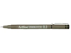 Fineliner Artline technisch 0.3mm zwart