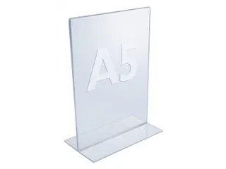 Folderstandaard A5 Staand Acryl T-Voet