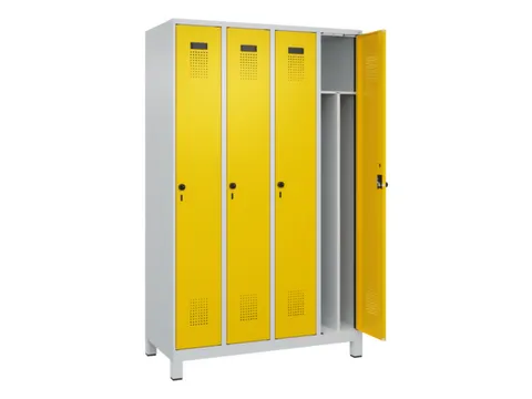 locker voor scheiding van kleding,HxBxD 1950x1200x500mm,4vak