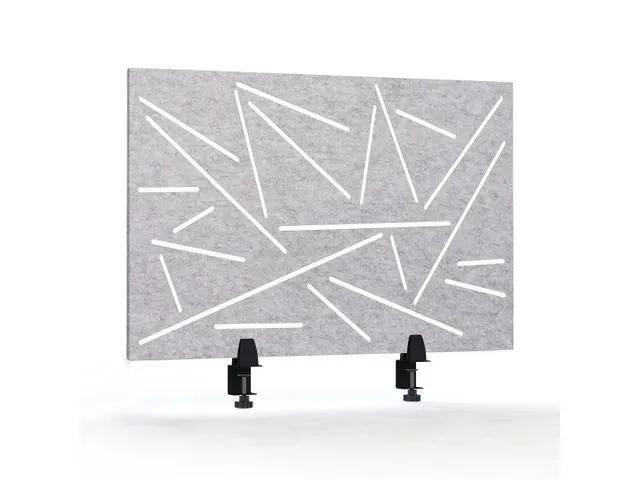 Ecran de séparation acoustique motif découpé 60x75cm Gris clair