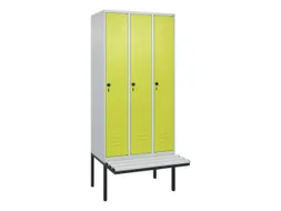 locker voor scheiding van kleding,HxBxD 2120x900x815mm,3vak