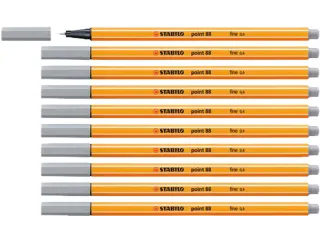 Fineliner STABILO point 88/95 fijn middelkoud grijs - 4