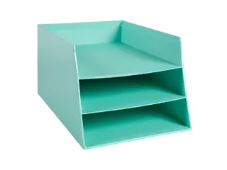 Kartonnen postmand 3 niveaus pastelgroen - 3