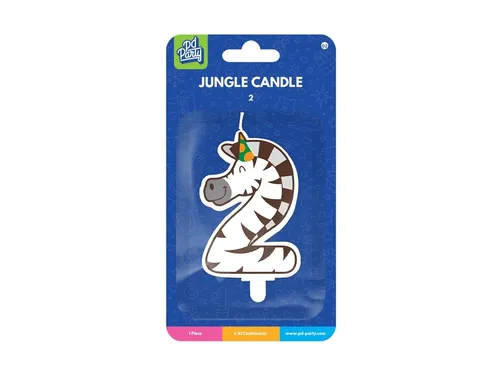 Jungle candle 2 Zebra