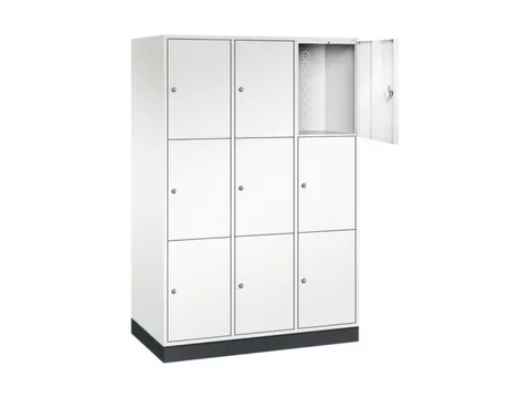 grootvolume-lockersysteem,HxBxD 1950x1220x600mm,3x3vakken,cil.-slot